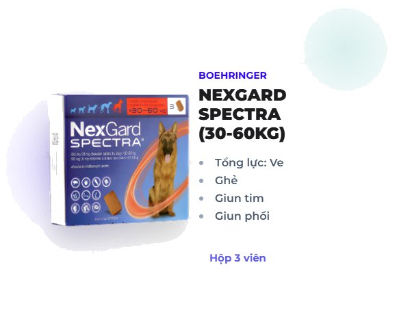 NEXGARD SPECTRA 30-60KG (HỘP 3 VIÊN)