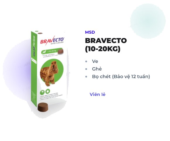 BRAVECTO 500mg 10-20KG