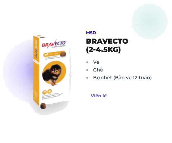 BRAVECTO (112.5mg) 2-4.5KG
