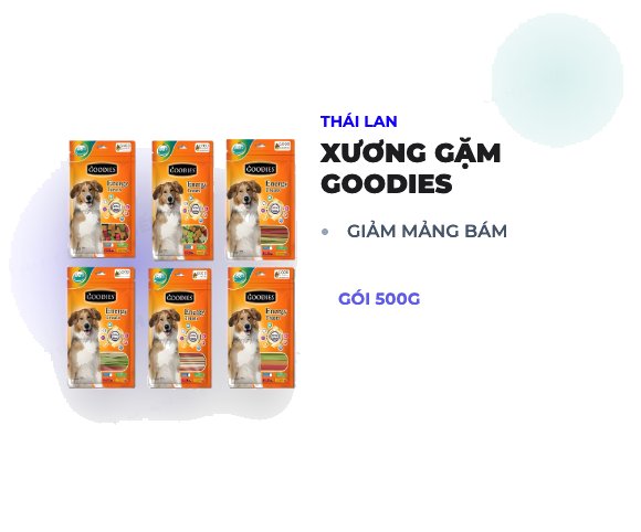 XƯƠNG GẶM GOODIES STICK SHAPE 500G