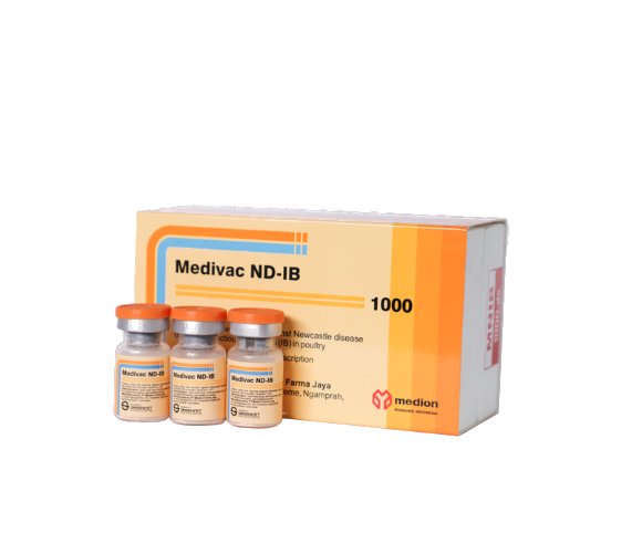 Medivac ND – IB  + Nước Pha. Vaccine sống đông khô phòng bệnh Newcastle và viêm phế quản truyền nhiễm cho gia cầm