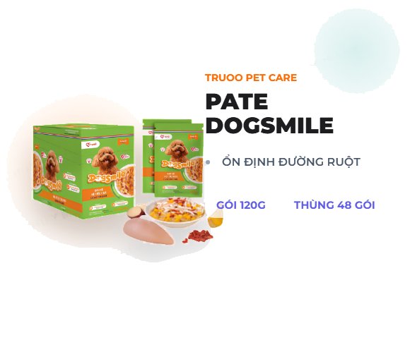 Pate Cho Chó DogSmile Bảo Vệ Hệ Tiêu Hóa 120g (Vị Gà, Bí Đỏ & Kỷ Tử) – Giúp Boss Tiêu Hóa Khỏe Mạnh, Hết Lo Tiêu Chảy